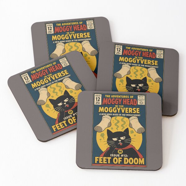 Item preview, Funny Cat T-Shirt - Feet of Doom/Cat Comic Design/Relatable Cat Owner Humour/Moggy Head Issue #12/Cat Lover Gift  designed and sold by Halejo68.