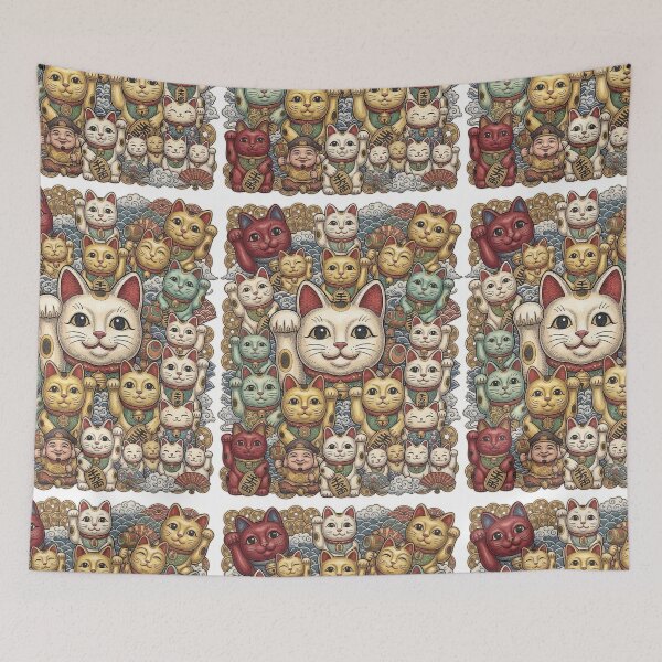 Item preview, Japanese figurine – maneki neko designed and sold by snoWorkshop.
