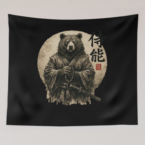 Item preview, Bear Monk Samurai designed and sold by SiarheiYur.
