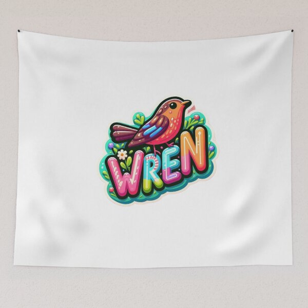 Item preview, Wren Name Design – Nature Inspired Style with Elegant Appeal designed and sold by Lellenatavarez.