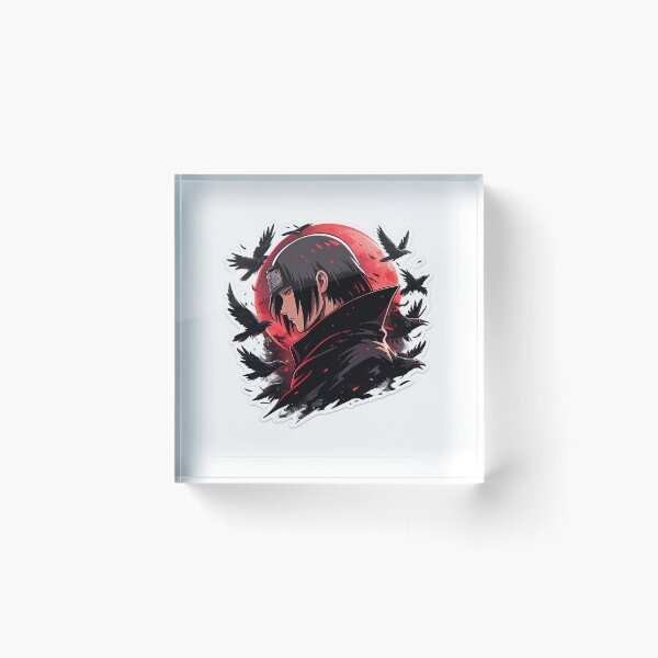 Item preview, Dark Shinobi with Crows – Red Moon Anime Aesthetic designed and sold by ustylelab.