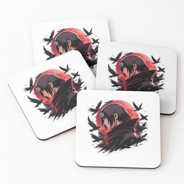 Item preview, Dark Shinobi with Crows – Red Moon Anime Aesthetic designed and sold by ustylelab.