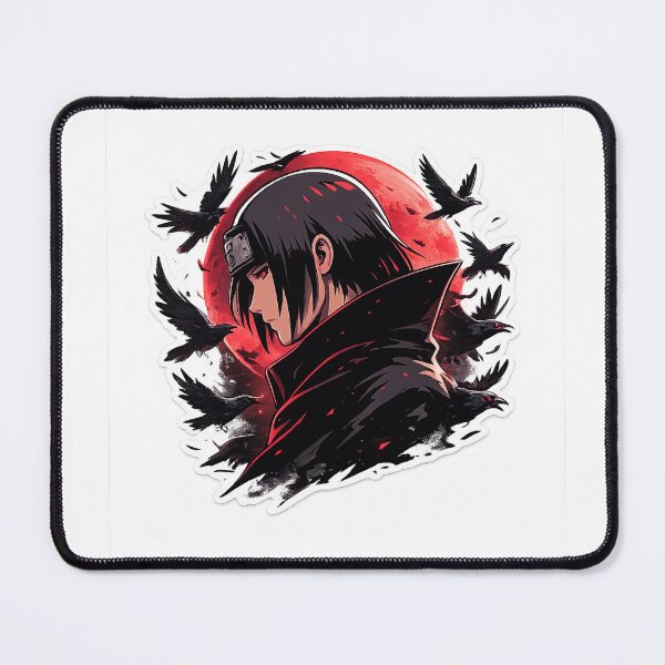 Item preview, Dark Shinobi with Crows – Red Moon Anime Aesthetic designed and sold by ustylelab.