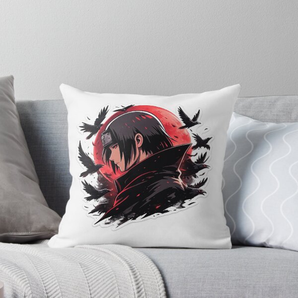 Item preview, Dark Shinobi with Crows – Red Moon Anime Aesthetic designed and sold by ustylelab.