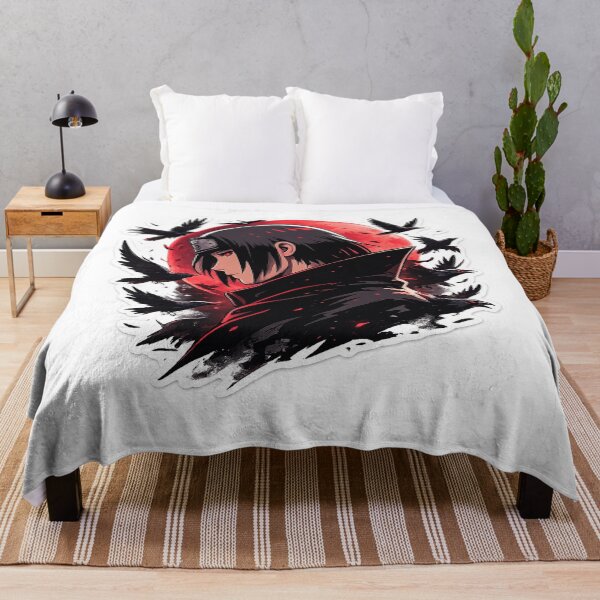 Item preview, Dark Shinobi with Crows – Red Moon Anime Aesthetic designed and sold by ustylelab.