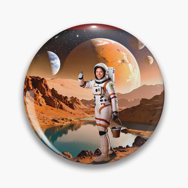 Item preview, Astronaut with water in Mars designed and sold by Creative Visualize.