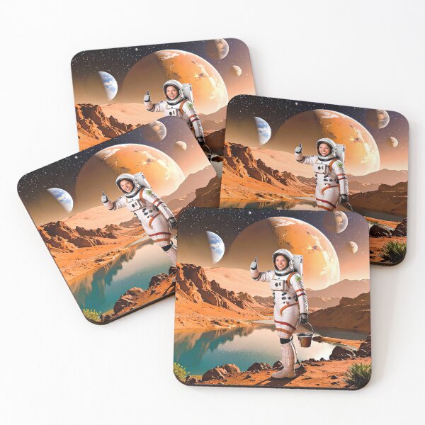 Item preview, Astronaut with water in Mars designed and sold by Creative Visualize.