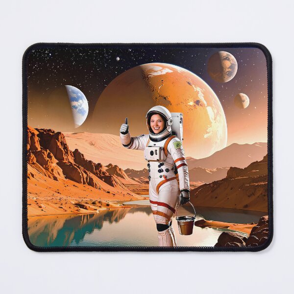 Item preview, Astronaut with water in Mars designed and sold by Creative Visualize.