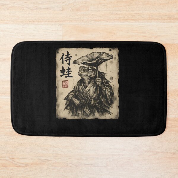 Item preview, Frog Ronin Under Lotus Leaf designed and sold by SiarheiYur.