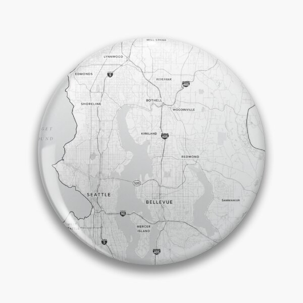 Item preview, Map of Greater Seattle designed and sold by pcchiu92.