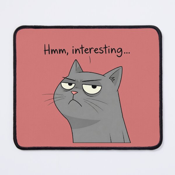 Item preview, Cynical and Bored Gray Cat designed and sold by UrbanPrts.