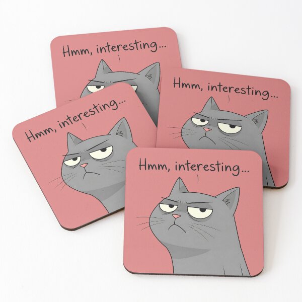 Item preview, Cynical and Bored Gray Cat designed and sold by UrbanPrts.