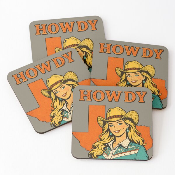 Item preview, Howdy Texas Cowgirl Vintage Western Graphic designed and sold by Crashed Outfitters.
