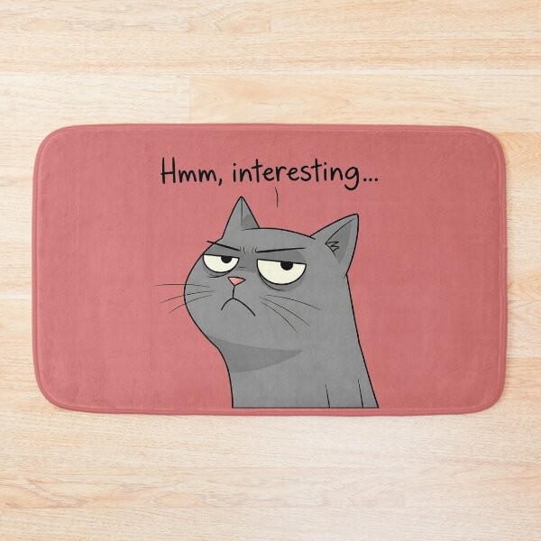 Item preview, Cynical and Bored Gray Cat designed and sold by UrbanPrts.
