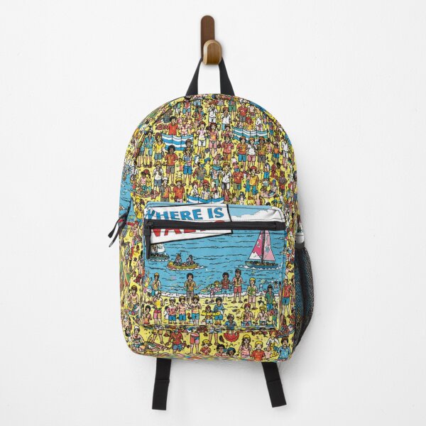 Item preview, Where Is Wally Style Pattern | Hidden Character Beach Scene | Busy Crowd Illustration designed and sold by Dolores Mood.