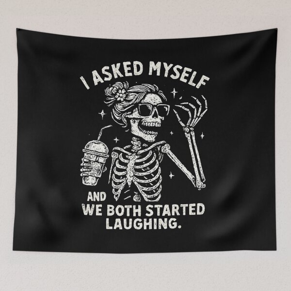 Item preview, We Both Started Laughing Skeleton designed and sold by SiarheiYur.