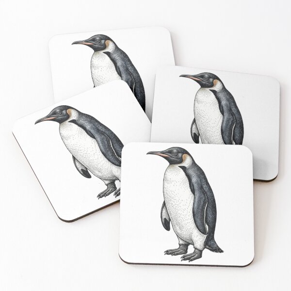 Item preview, Realistic bold line penguin designed and sold by Minimalisticaly.