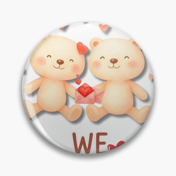 Item preview, Pair of Cute Teddy Bears - We Forever Design designed and sold by Heartbeat Studio by Yederlin.