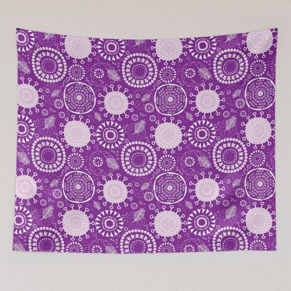 Item preview, purple floral pattern designed and sold by ANVivid.