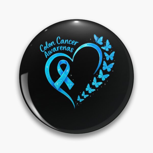 Item preview, Blue Colon Cancer Awareness Heart designed and sold by SiarheiYur.