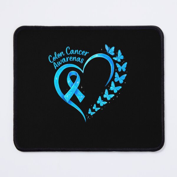 Item preview, Blue Colon Cancer Awareness Heart designed and sold by SiarheiYur.