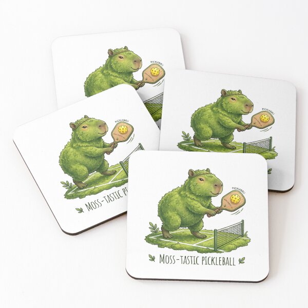 Item preview, Mossy Capybara Pickleball Player designed and sold by By Dana Studio.