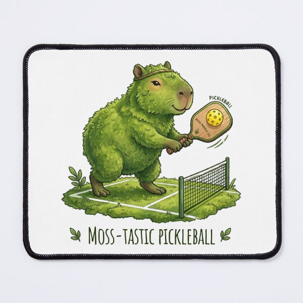 Item preview, Mossy Capybara Pickleball Player designed and sold by By Dana Studio.