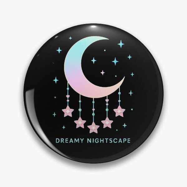 Artikelvorschau, Pastellfarbene, verträumte Nachtlandschaft Mond entworfen und verkauft von SiarheiYur.
