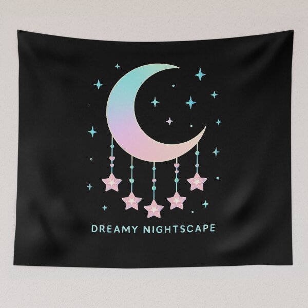 Item preview, Pastel Dreamy Nightscape Moon designed and sold by SiarheiYur.