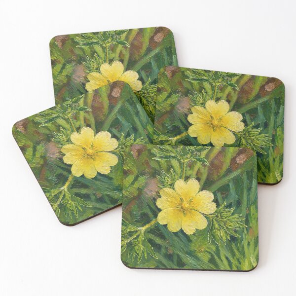 Item preview, Ozark Cinquefoil in Impasto Yellow designed and sold by Blossom-Breeze.