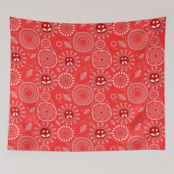 Item preview, Red floral smiles designed and sold by ANVivid.