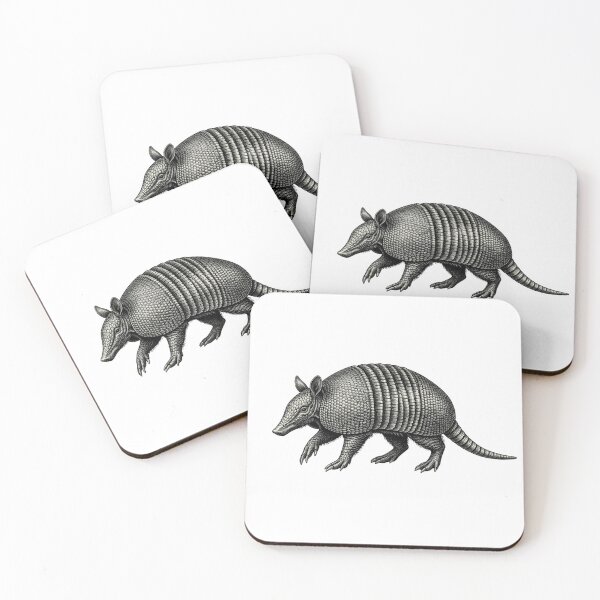 Item preview, Realistic bold line armadillo designed and sold by Minimalisticaly.