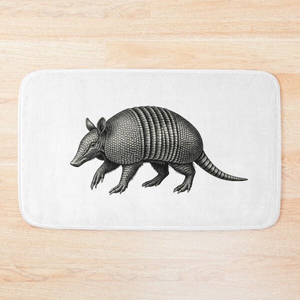 Item preview, Realistic bold line armadillo designed and sold by Minimalisticaly.