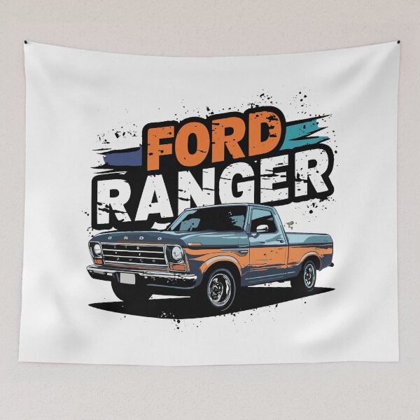Item preview, Vintage Classic Car Ford Ranger designed and sold by PrintCarClub.