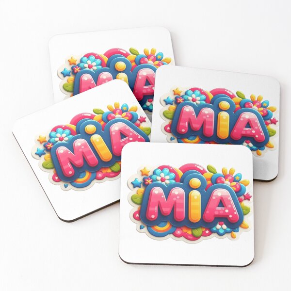 Item preview, Mia Name – Cute Style with Modern Charm designed and sold by Lellenatavarez.