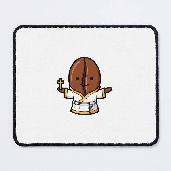 Item preview, Cute Coffee Bean Priest Cartoon designed and sold by AbanoubStore.