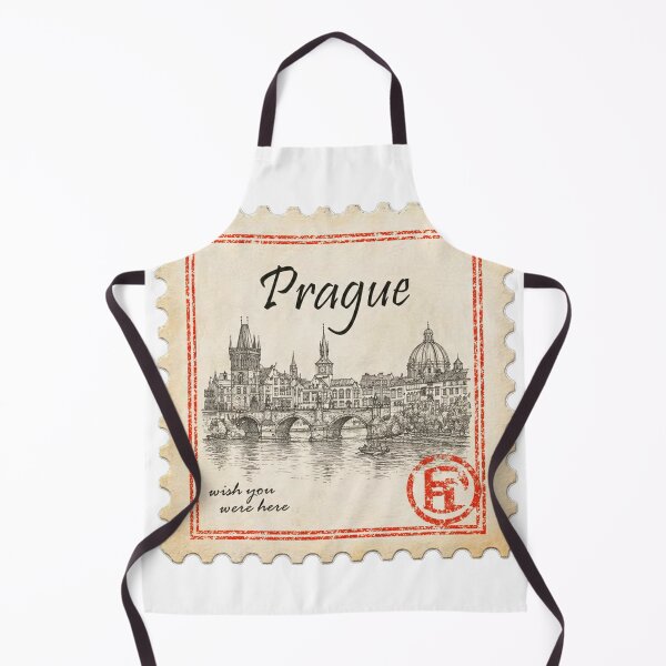 Item preview, Vintage Prague Stamp Design – Classic Travel Aesthetic designed and sold by ustylelab.