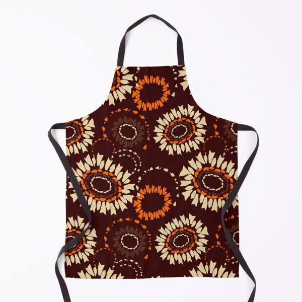 Item preview, Geometric brown flowers designed and sold by ANVivid.