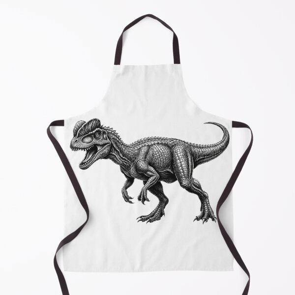 Item preview, Realistic bold line dilophosaurus designed and sold by Minimalisticaly.