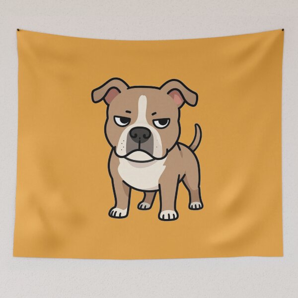 Item preview, Angry Bulldog Mascot – Fierce Cartoon Dog Gaming Design designed and sold by MerlinWear.