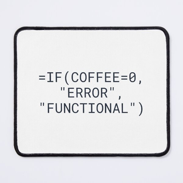 Item preview, Excel Coffee Error Functional Shirt Funny designed and sold by DesignsO'Random.