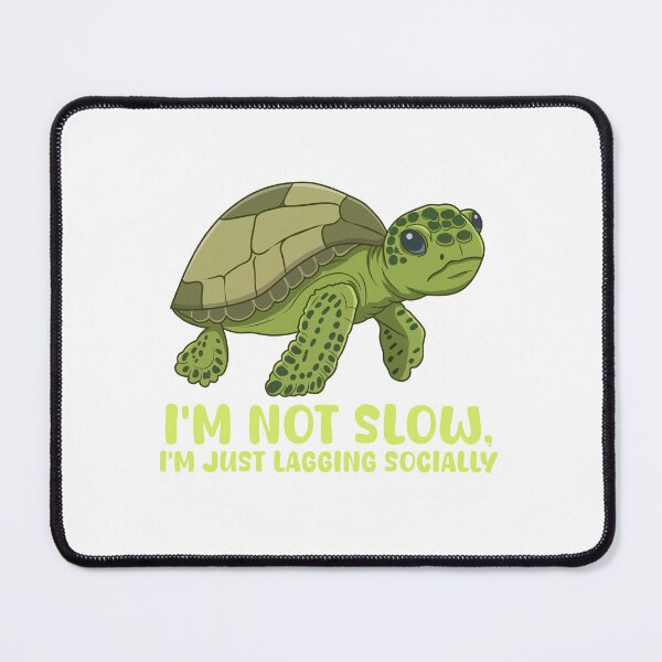 Item preview, Lagging Socially - Funny Sea Turtle designed and sold by Sandramanhaten.