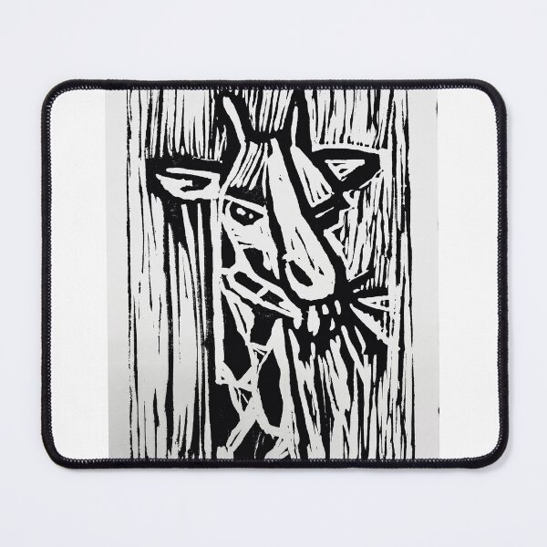 Item preview, Giraffe Eating (Printmaking) Black & White designed and sold by hannaHKyong.
