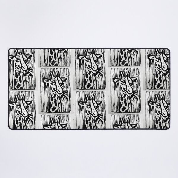 Item preview, Giraffe Eating (Printmaking) Black & White designed and sold by hannaHKyong.