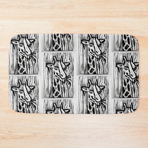 Item preview, Giraffe Eating (Printmaking) Black & White  designed and sold by hannaHKyong.