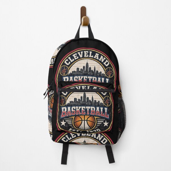 Item preview, Cleveland Basketball Shirt – Vintage Cavs Style Badge – Wine Gold Hoops Tee designed and sold by TKOprintdesigns.