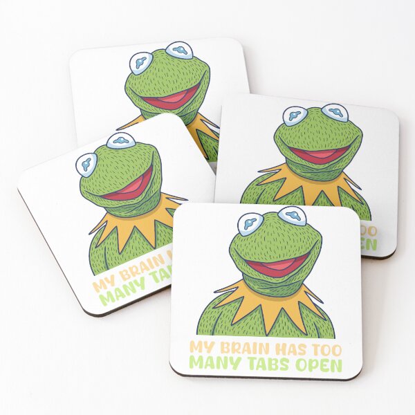 Item preview, My Brain Has Too Many Tabs Open - Funny Frog designed and sold by Sandramanhaten.