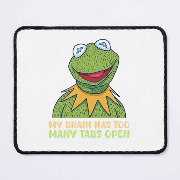 Item preview, My Brain Has Too Many Tabs Open - Funny Frog designed and sold by Sandramanhaten.