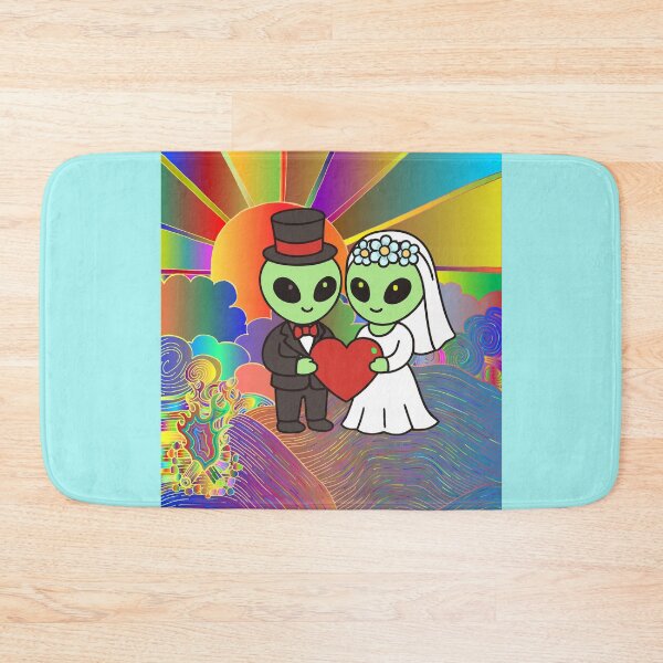 Item preview, Alien Wedding Love- Marriage. Outer space UFO designed and sold by Everyday Aliens.