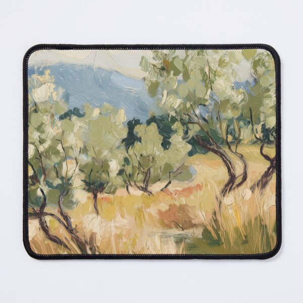 Item preview, Soft Olive Trees and Country Path | French Countryside Art designed and sold by CARRAANN.